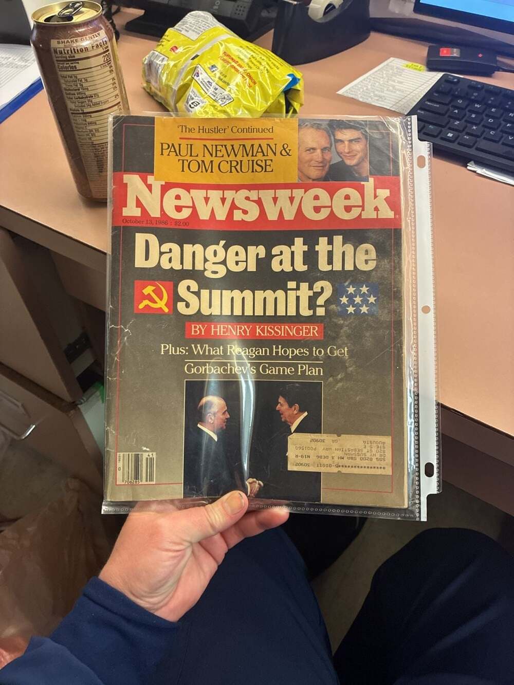 Newsweek Magazine October 13 1986 Danger at the Summit Paul Newman Tom Cruise